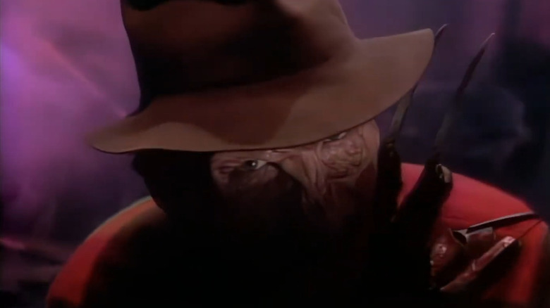 Freddy Krueger wearing his glove in Freddy's Nightmares