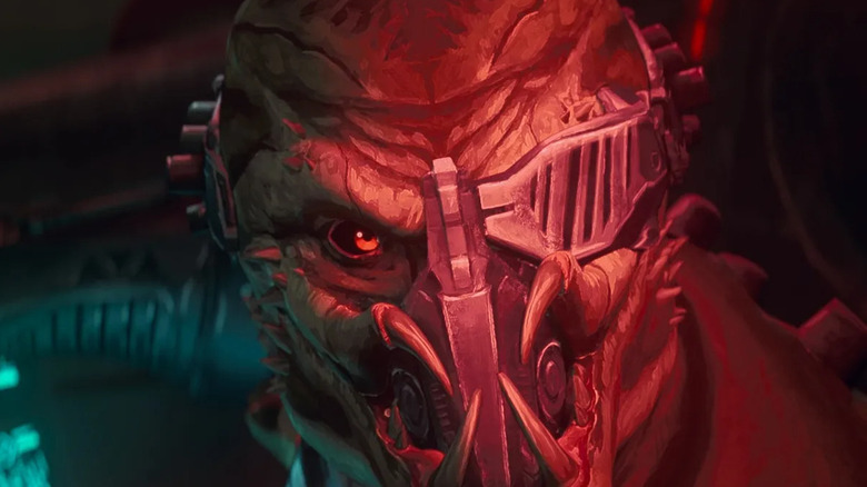 A Predator wearing a partial mask in Predator: Killer of Killers