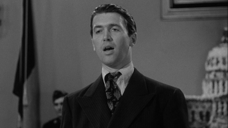 Jefferson Smith (James Stewart) gives a speech in Mr. Smith Goes To Washington