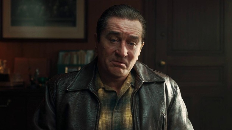 Frank Sheeran (Robert De Niro) speaks in The Irishman