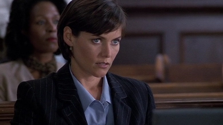 Carey Lowell stares 