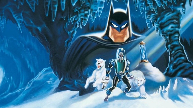 Batman & Mr. Freeze: SubZero poster showing Batman and Mr. Freeze