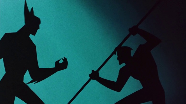 Batman Beyond Terry fights the Batsuit