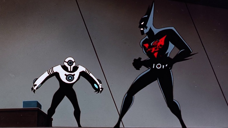 Batman Beyond Shriek attacks Batman