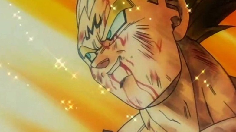 Vegeta smiles right before blowing himself up in Dragon Ball Z