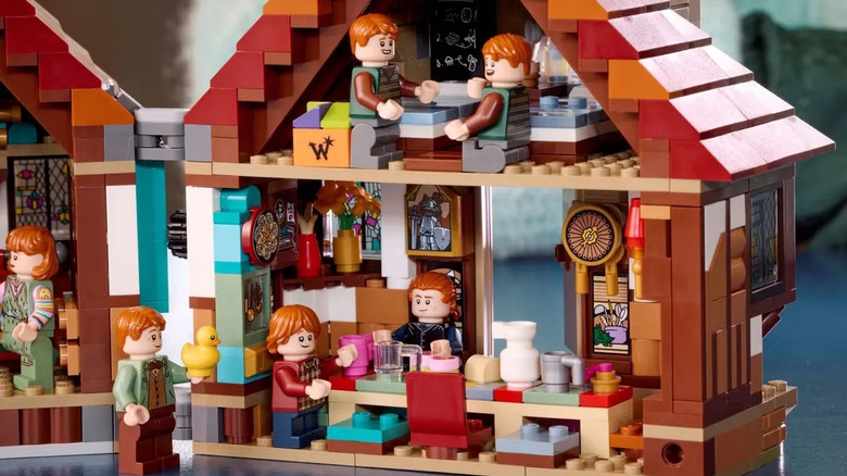 The LEGO Collectors' Edition Burrow stands on a shelf