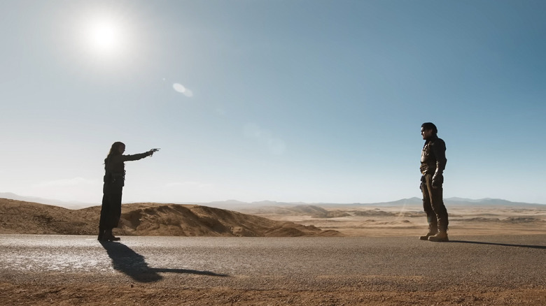 Anya Taylor-Joy and Tom Burke in Furiosa: A Mad Max Saga