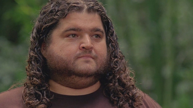 Hurley in the jungle on Lost