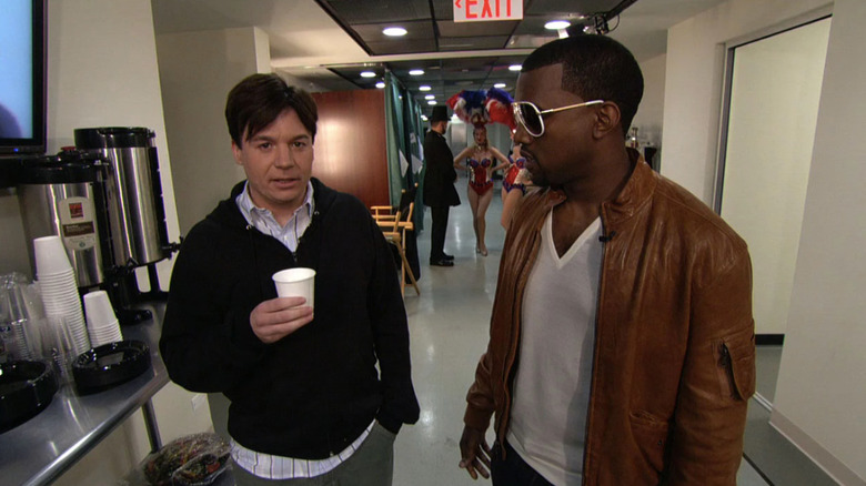 Mike Myers and Kanye 'Ye' West.
