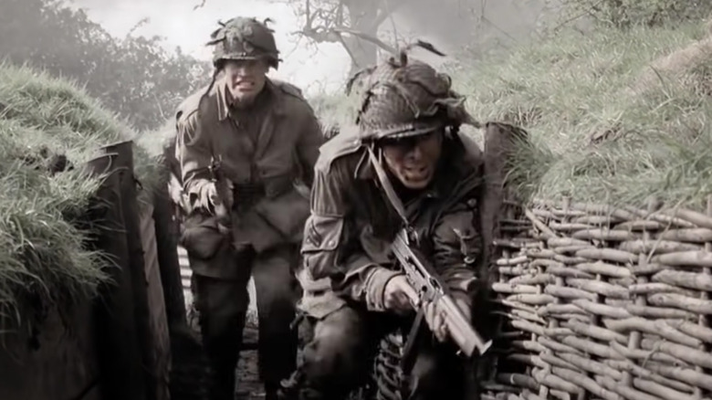 Buck and Joe in a trench