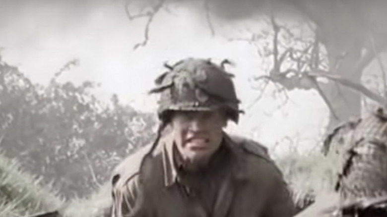 Soldier in a trench