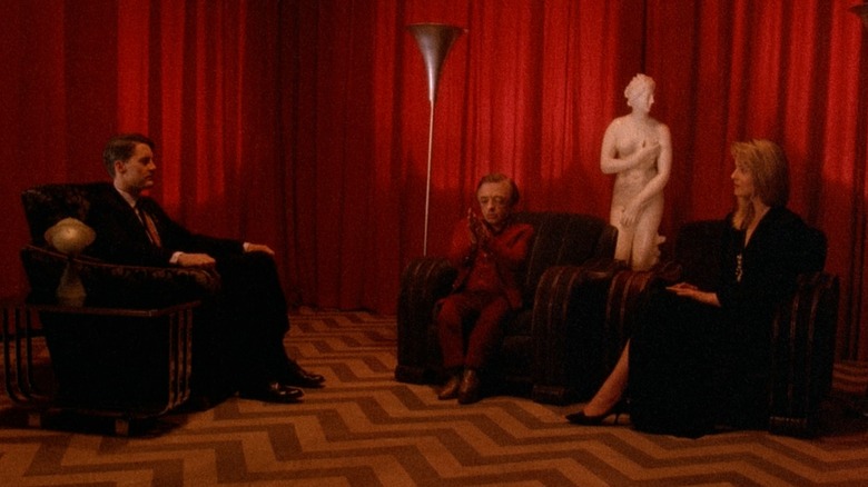 Dale Cooper, Laura Palmer, and the Man From Another Place in the Red Room