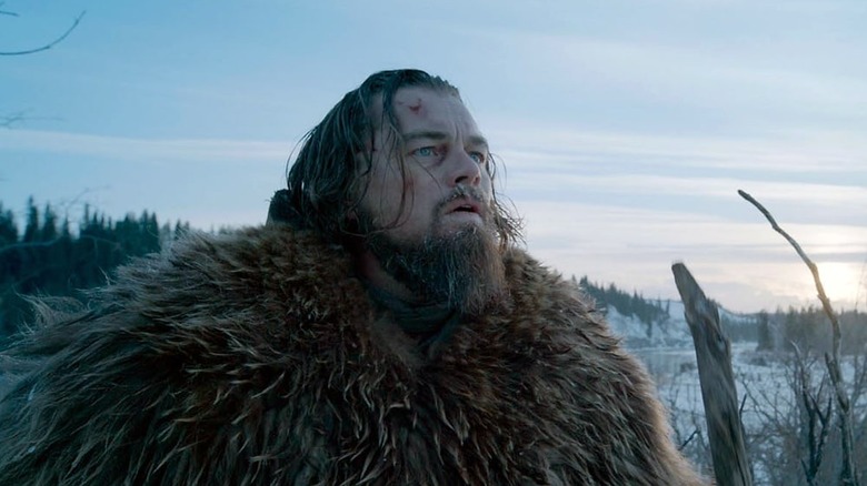 The Revenant Leonardo DiCaprio wears beerskin