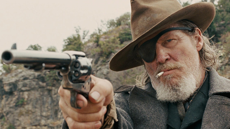 Jeff Bridges raises gun
