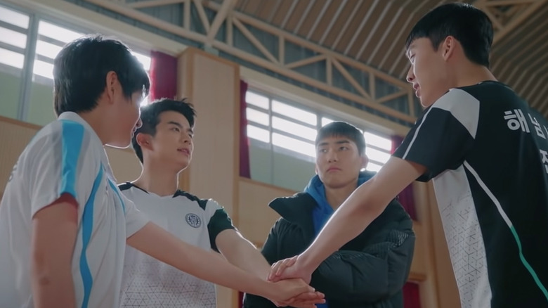 The boys badminton team joins hands to rally in Racket Boys