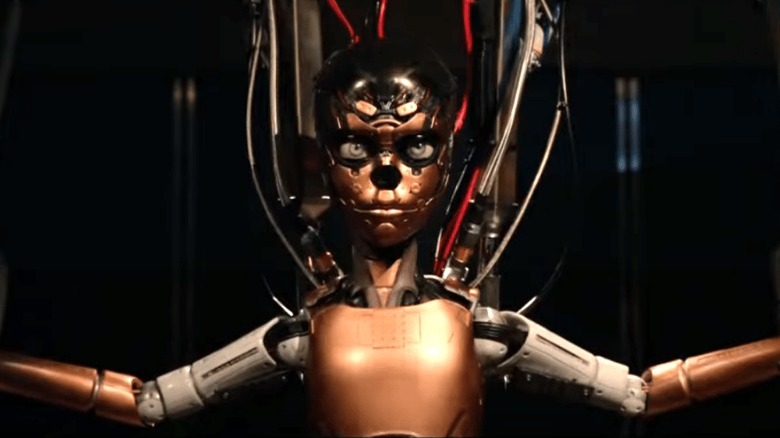 M3GAN skeleton with no skin
