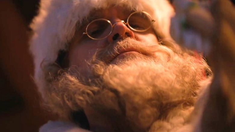 David Harbour Santa glasses