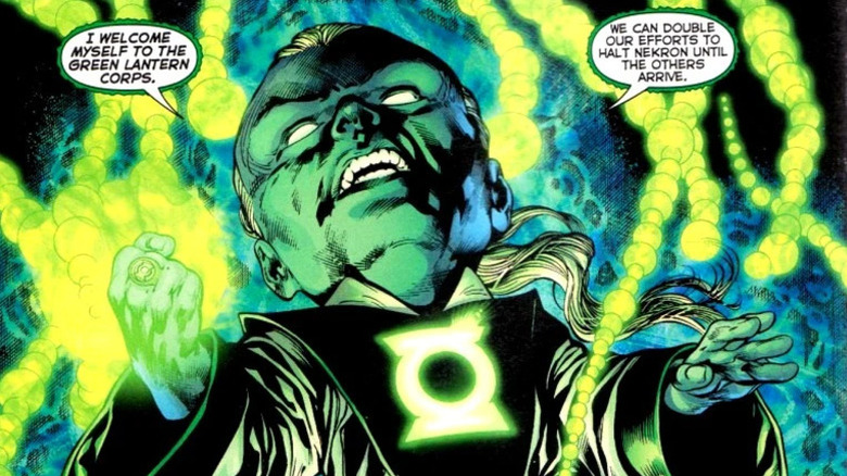 Ganthet inducts himself into the Green Lantern Corps in Blackest Night #6