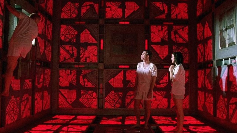 Players attempting to escape in Cube