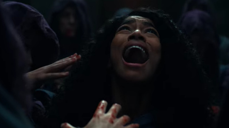 Iman Benson screaming in The Midnight Club
