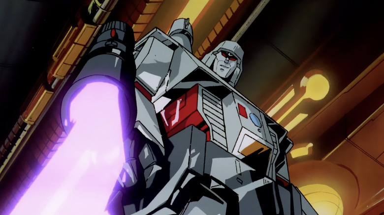 The Transformers: The Movie - Megatron fires his fusion cannon to execute Ironhide