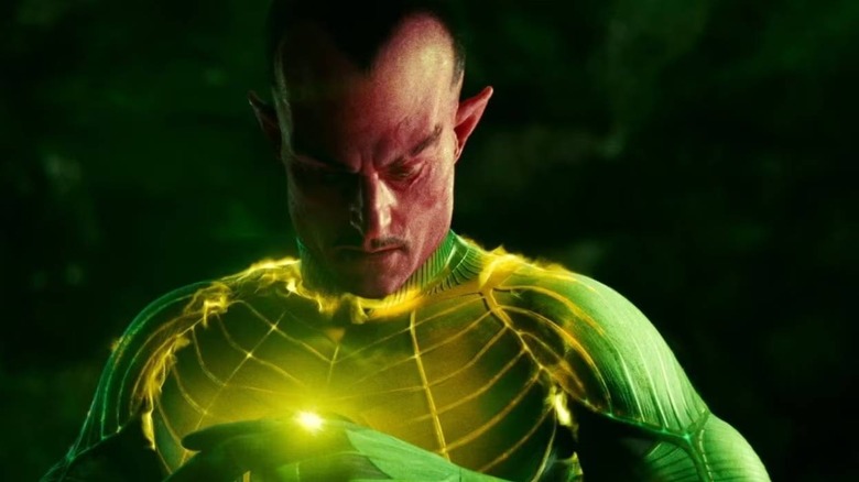 Sinestro (Mark Strong) wearing the yellow ring in Green Lantern