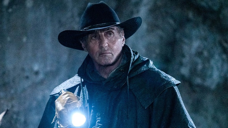 Sylvester Stallone as old Rambo