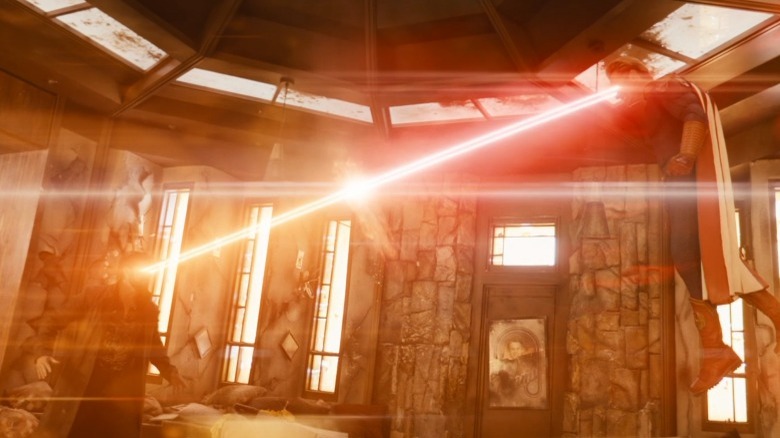 Butcher and Homelander lasers