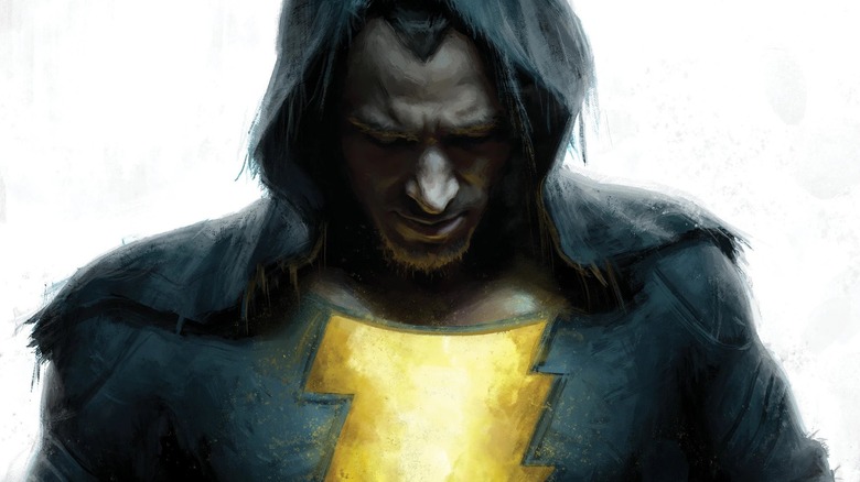 Black Adam looking down