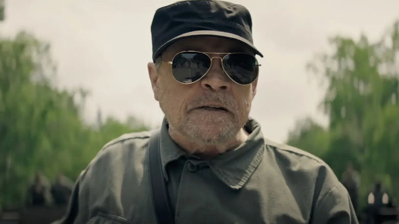 Mark Hamill as the Major in The Long Walk