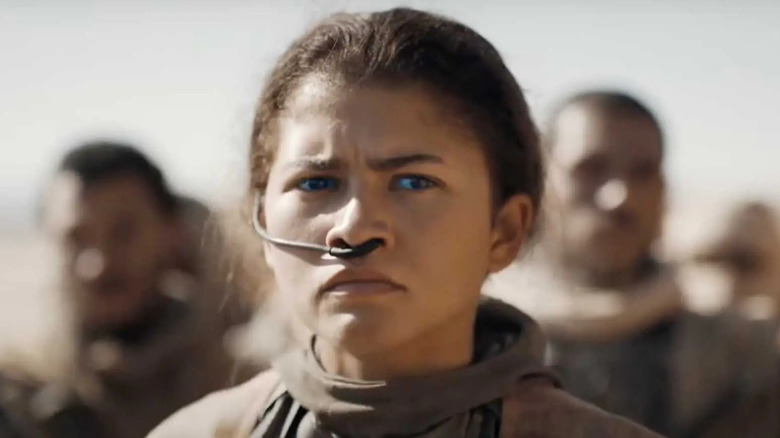 Chani (Zendaya) looks distraught in Dune: Part Two