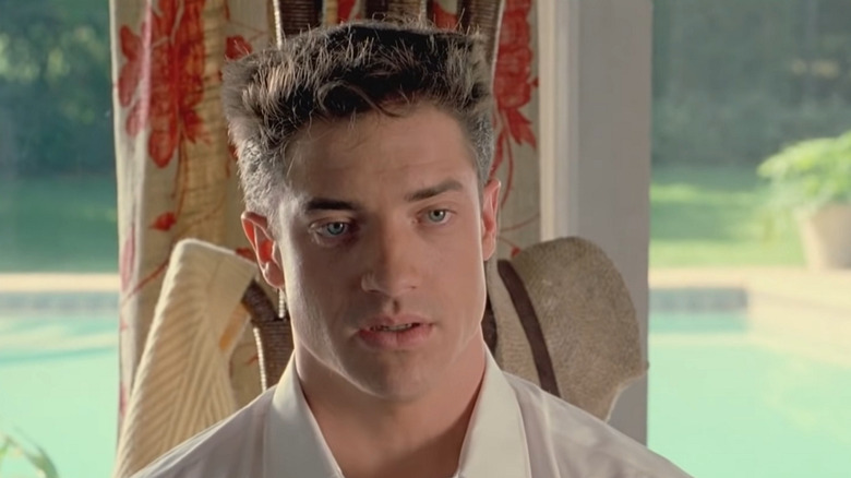 Brendan Fraser in white shirt