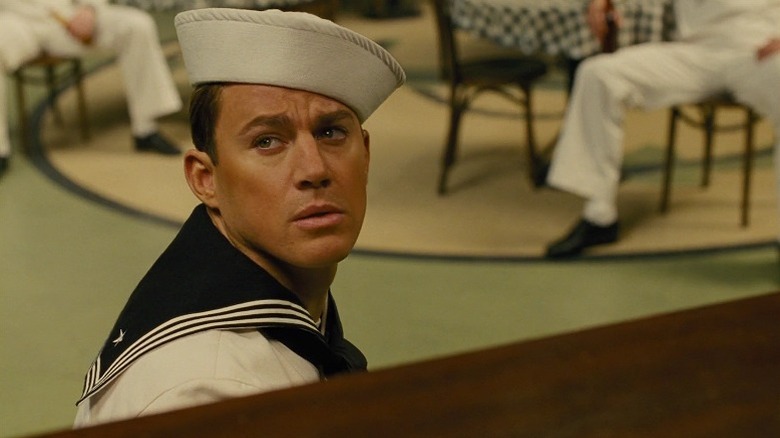 Channing Tatum No Dames hail Caesar sailor suit