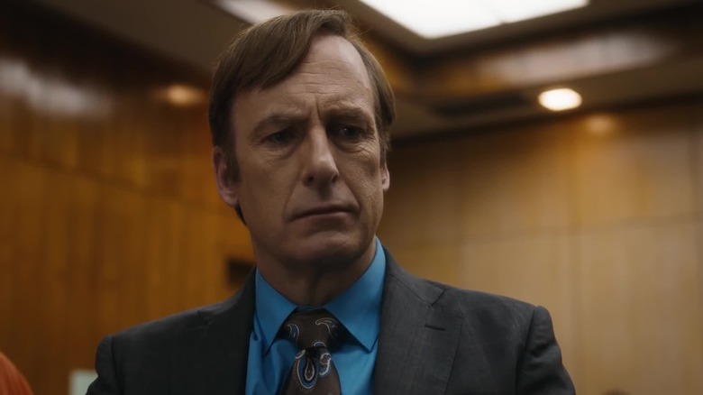 Jimmy frowning in court