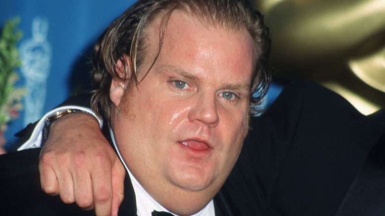 Chris Farley at an event