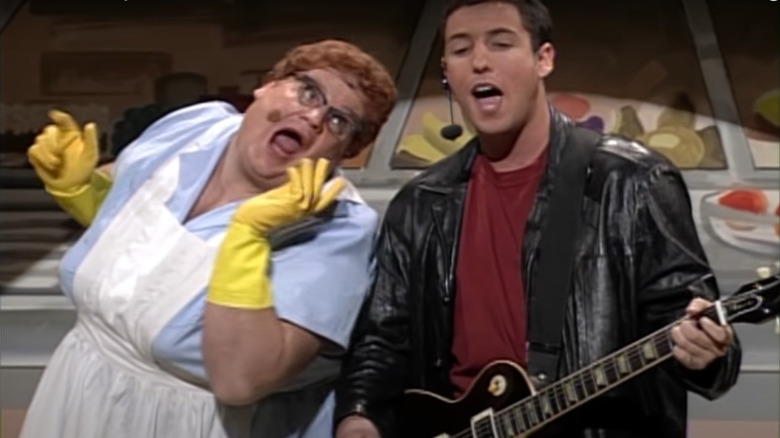 Farley and Sandler sing