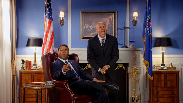 Barack Obama (Jordan Peele) with his anger translator (Keegan-Michael Key) on Key & Peele