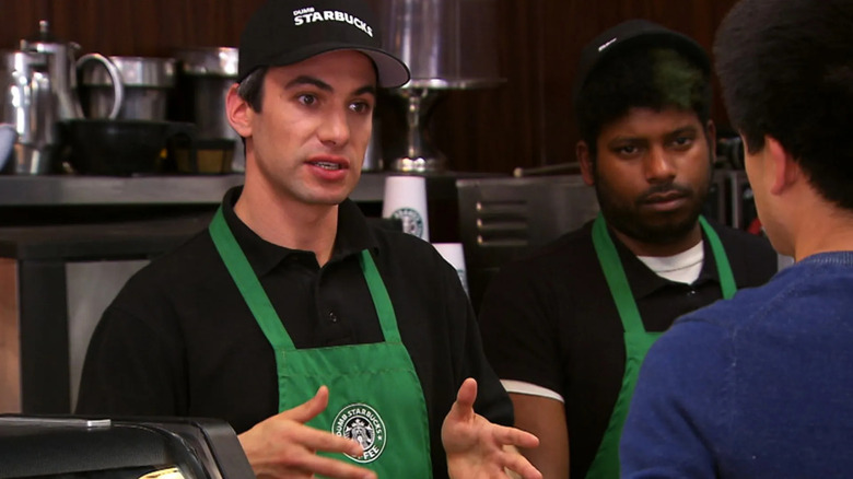 Nathan Fielder working at Dumb Starbucks on Nathan for You
