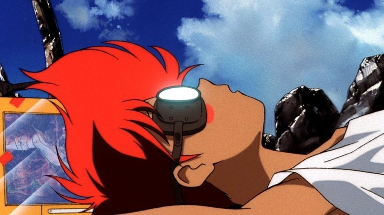 Edward lazing in the sun Cowboy Bebop