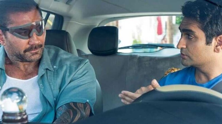 Vic and Stu sitting in a car
