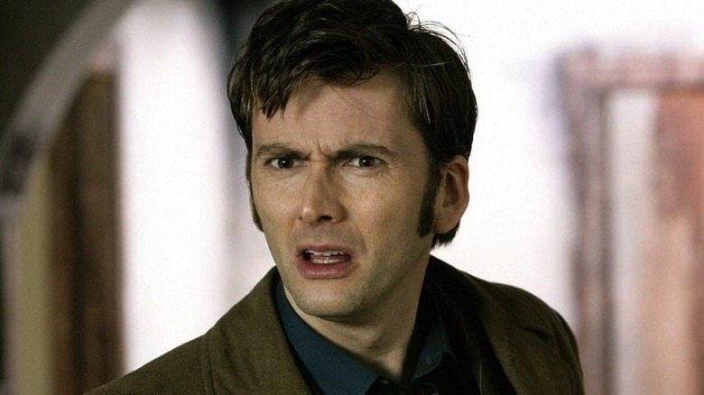 Tenth Doctor looks confused