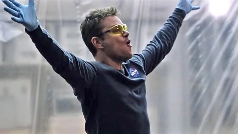 Mark Watney celebrates