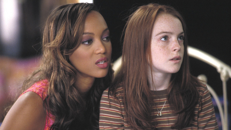 Tyra Banks as Eve and Lindsay Lohan as Casey together in Life-Size