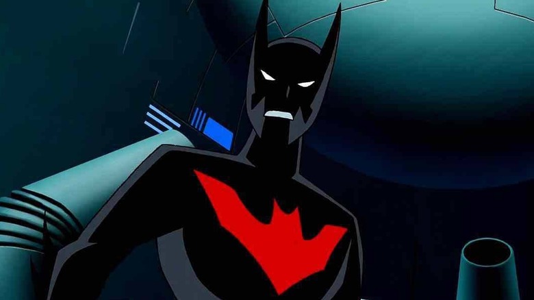 Batman sneering in Batman Beyond