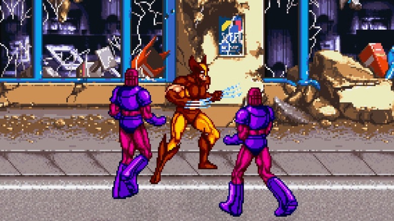 Wolverine fights two Sentinels in X-Men (1992)