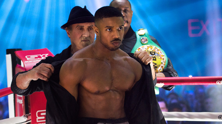 Michael B. Jordan boxing Creed II