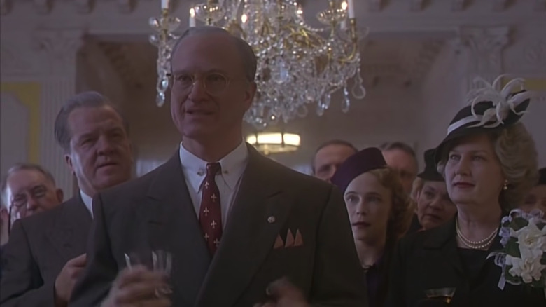 President Harry S. Truman (Gary Sinise) addresses a group in Truman