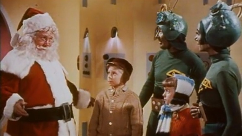 Santa human children Martians
