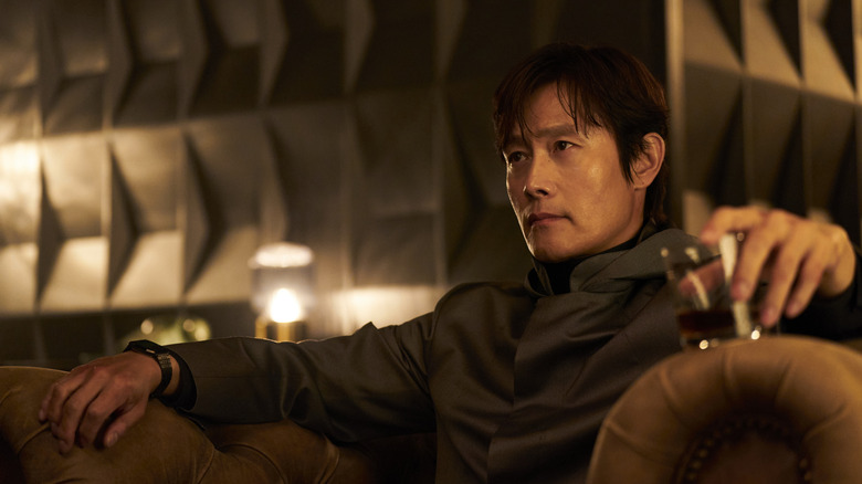 Lee Byung-hun's Hwang In-ho as the Front Man on Squid Game