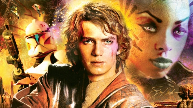 Anakin Skywalker in battle on the Jedi Trial cover